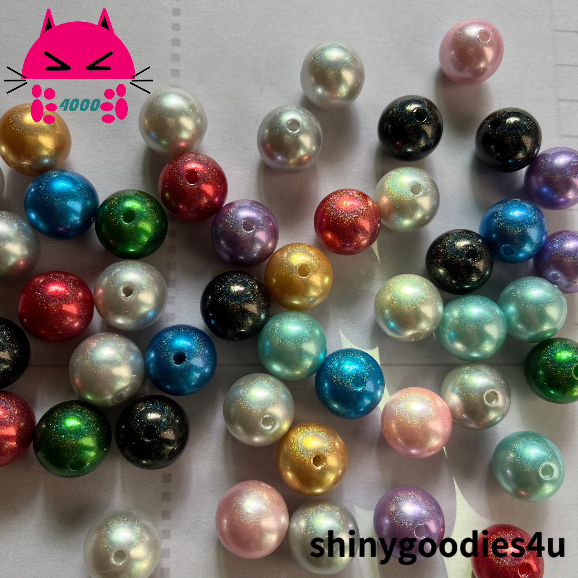 B3-16mm Shiny Glitter Beads Mix for Your DIY – shinygoodies4u