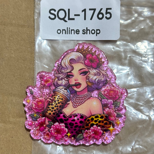 DIY Glitter Acrylics-Badge Reels/Earrings/Phone Cases/Keychains