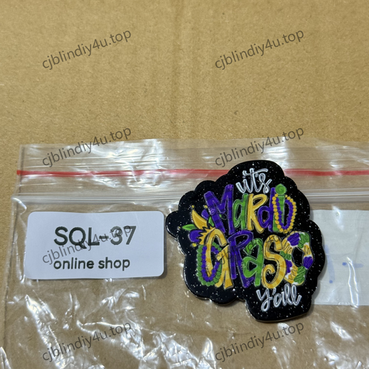 DIY Glitter Acrylics-Badge Reels/Earrings/Phone Cases/Keychains