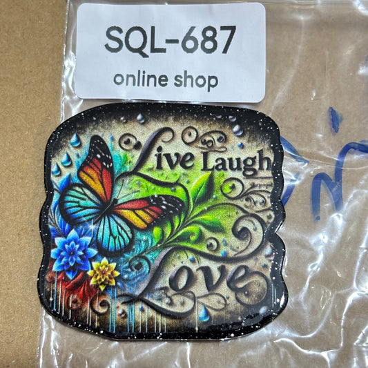 DIY Glitter Acrylics-Badge Reels/Earrings/Phone Cases/Keychains