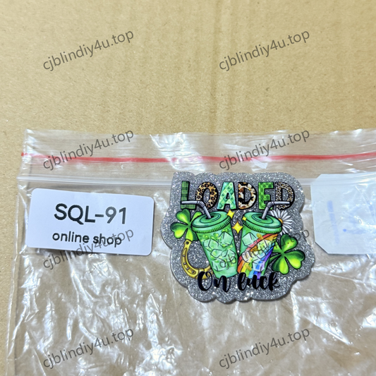 DIY Glitter Acrylics-Badge Reels/Earrings/Phone Cases/Keychains